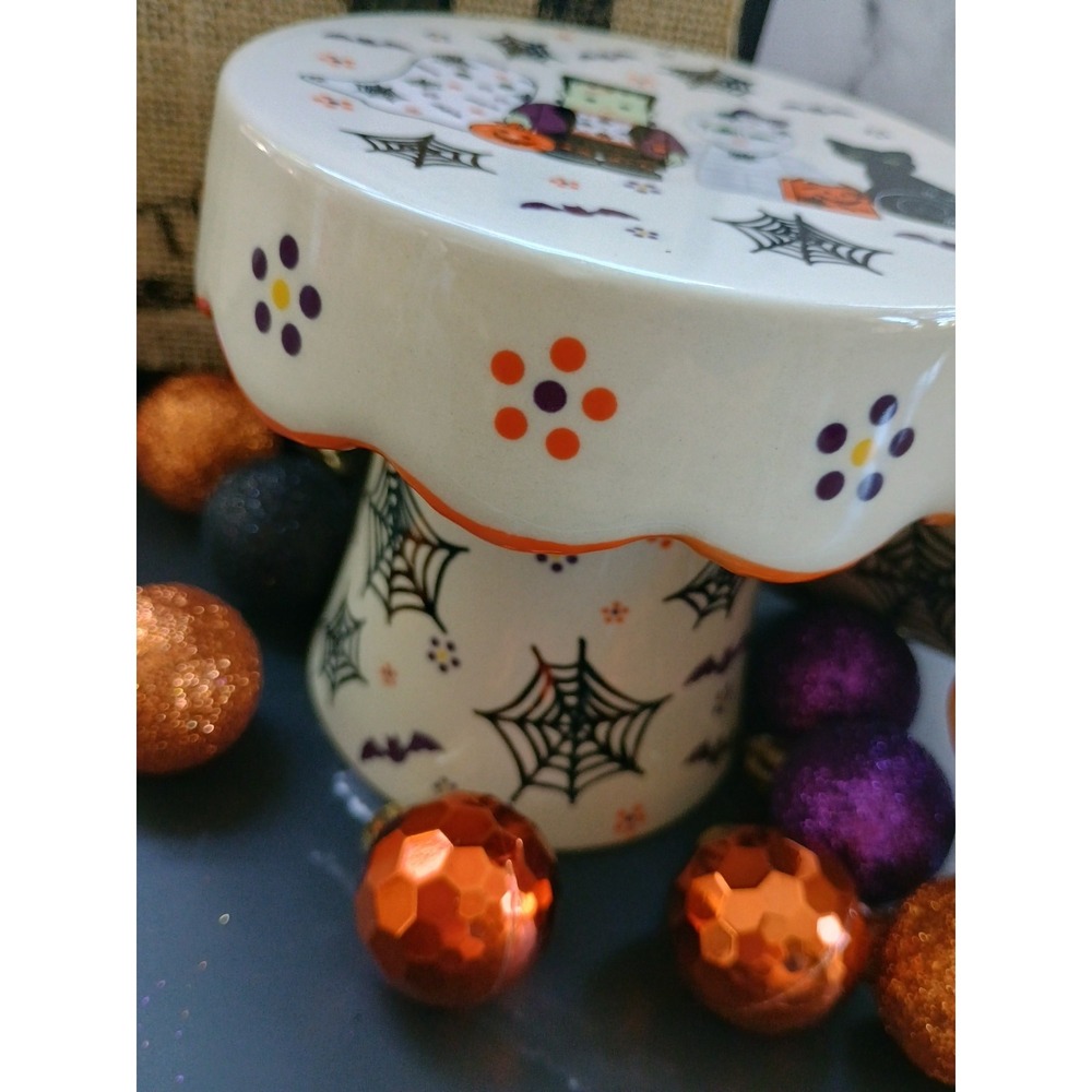 Temp-tations By Tara Halloween Boofetti Cupcake Candle Stands Hand Painted 2 - Picture 4 of 8
